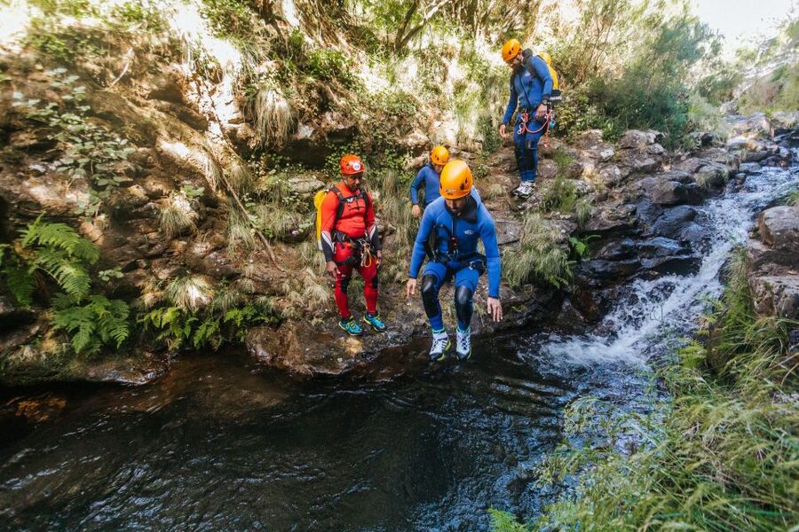 Canyoning for All - Beginner | Funchal - Toboggan slide and jump pool time: you control your comfort level