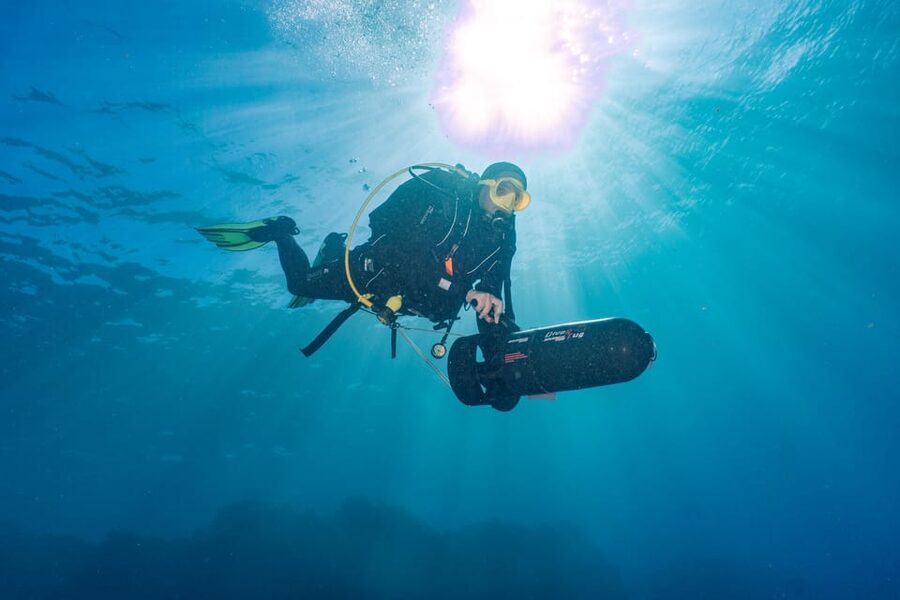 Funchal: DPV- Scooter Dive Adventure - What to Bring: Swimwear, Towel, Certification, and Your Underwater Computer
