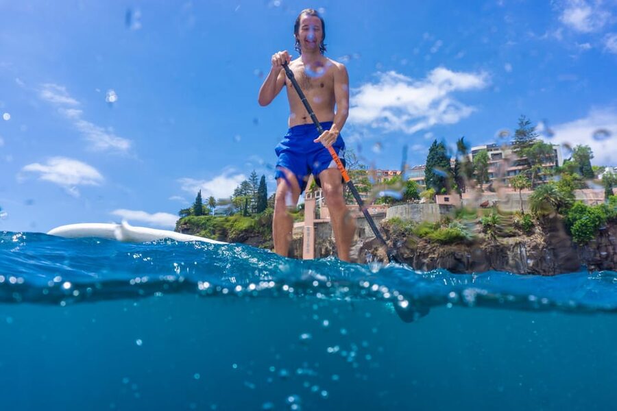 Funchal: SUP Rental or Guided tour with snorkeling - On the water: SUP fun with either a guide or a max-distance boundary
