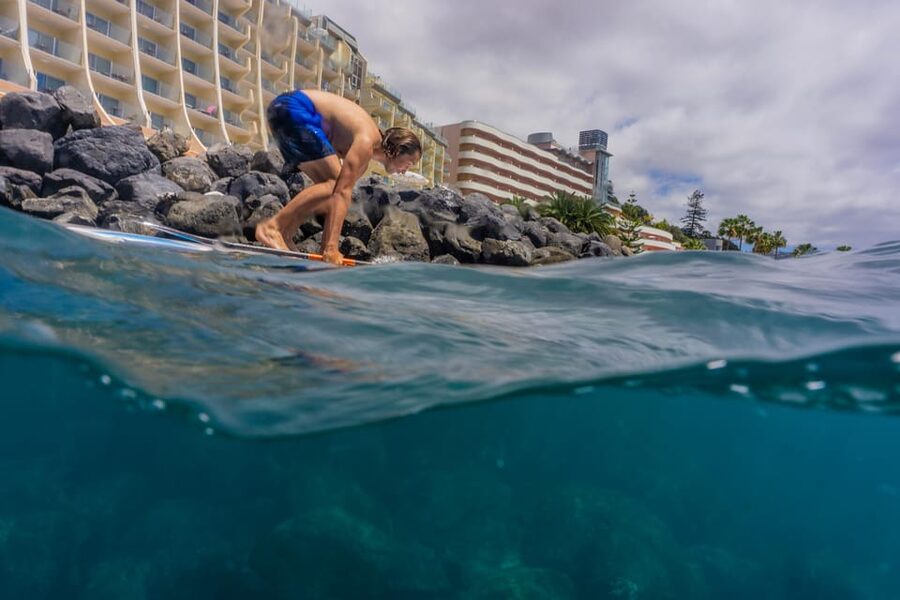 Funchal: SUP Rental or Guided tour with snorkeling - Carbon neutral angle: a greener way to play outside
