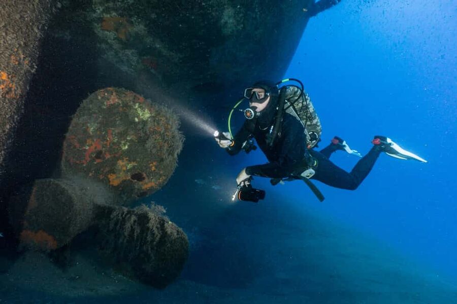 Funchal: Wreck dive F488 Frigate - certified divers - Key highlights worth planning around