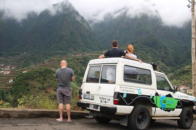 Madeira Island Private Wine Full-day Tour in all terrain vehicle - São Vicente: cliffs and terraces on Madeira’s north coast