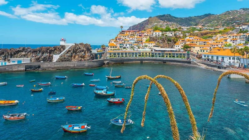 Private Vespa Tour Funchal & Câmara Lobos (3hrs) - Riding from Rua Princesa Dom Amélia into Funchal’s center