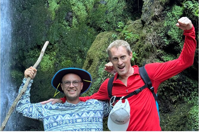 Private Waterfall Hiking in Madeira 4 Spectacular Waterfalls - Levada Nova: walking close to the waterfall that spills over the trail